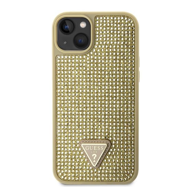 Guess iPhone 15 Kuori Rhinestone Kulta