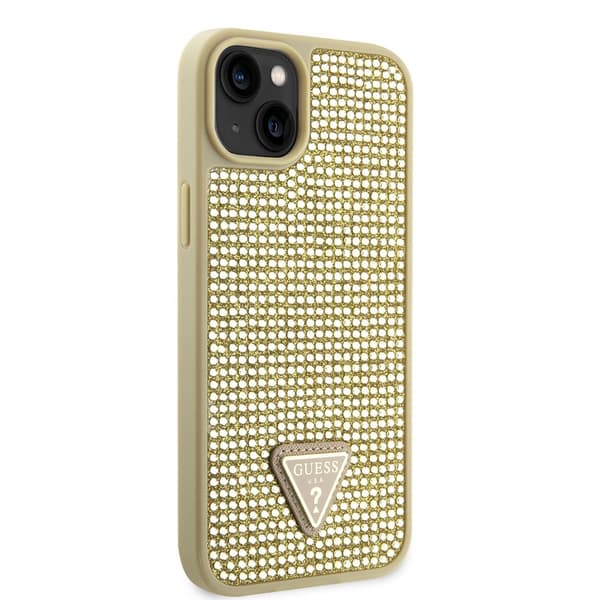 Guess iPhone 15 Kuori Rhinestone Kulta