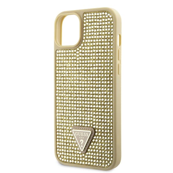 Guess iPhone 15 Kuori Rhinestone Kulta