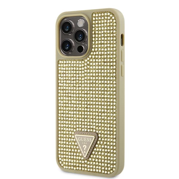 Guess iPhone 15 Pro Max Kuori Rhinestone Kulta