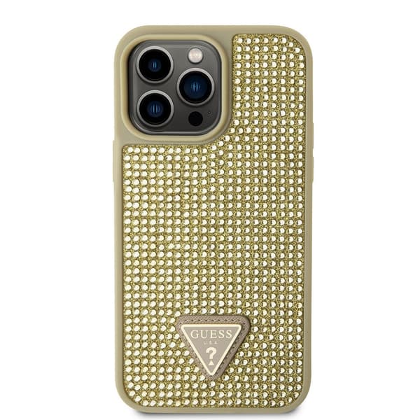 Guess iPhone 15 Pro Max Kuori Rhinestone Kulta