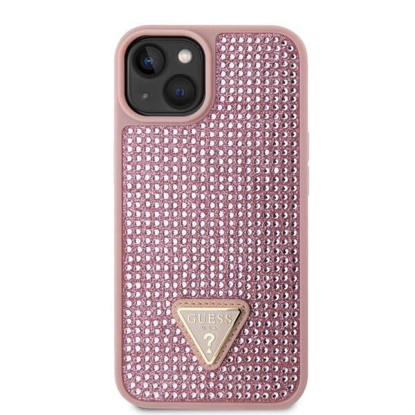 Guess iPhone 15 Skal Rhinestone Rosa
