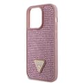 Miniatyrbild 6 av 8: Guess iPhone 15 Pro Skal Rhinestone Rosa