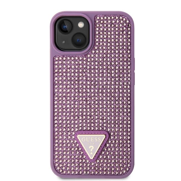 Guess iPhone 15 Kuori Rhinestone Violetti