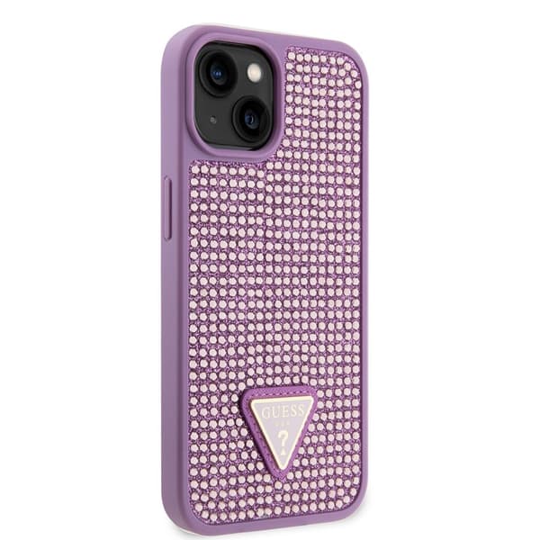 Guess iPhone 15 Kuori Rhinestone Violetti