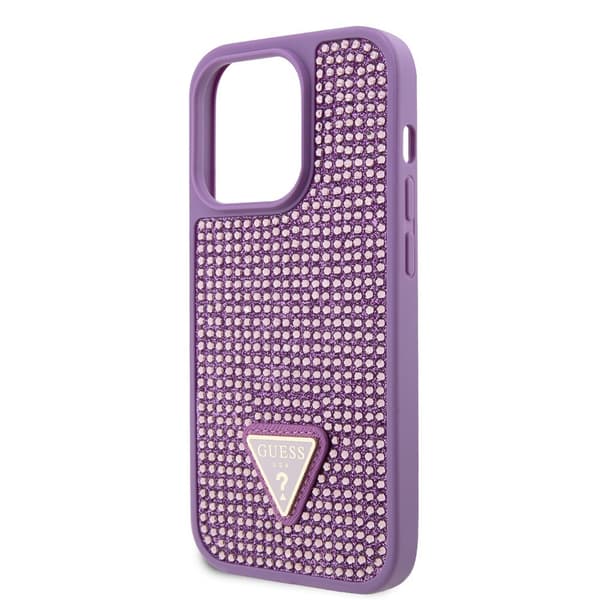 Guess iPhone 15 Pro Kuori Rhinestone Violetti
