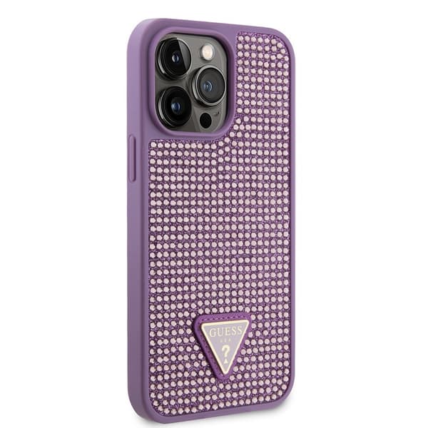 Guess iPhone 15 Pro Max Kuori Rhinestone Violetti