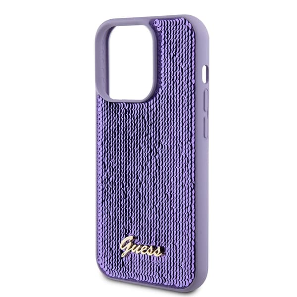 Guess iPhone 15 Pro Max Kuori Sequin Violetti