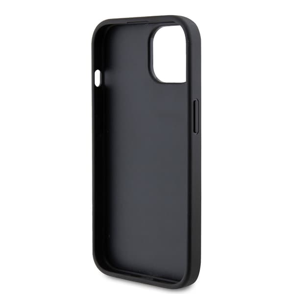 Guess iPhone 15 Skal Metal Logo Strass Svart