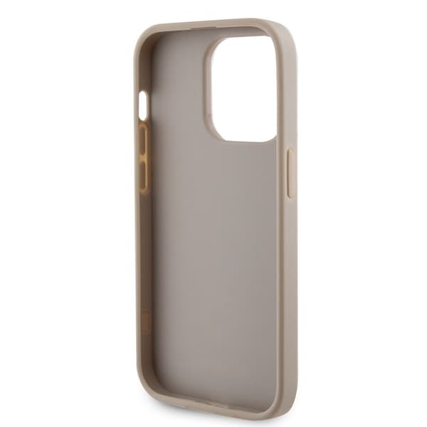 Guess iPhone 15 Pro Max Kuori Metal Logo Strass Kulta