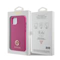 Miniatyrbild 8 av 8: Guess iPhone 15 Skal Metal Logo Strass Metallic Rosa