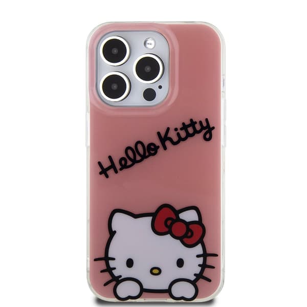 Hello Kitty iPhone 15 Pro Kuori Daydreaming Crossbody Vaaleanpunainen