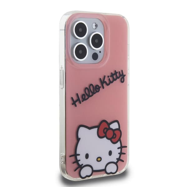 Hello Kitty iPhone 15 Pro Kuori Daydreaming Crossbody Vaaleanpunainen