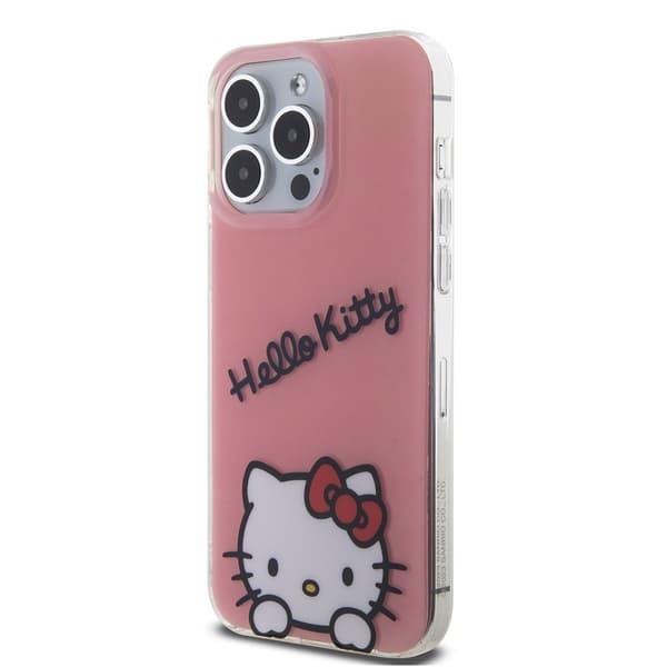 Hello Kitty iPhone 15 Pro Max Kuori Daydreaming Crossbody Vaaleanpunainen