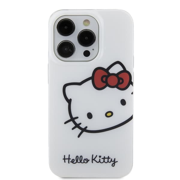 Hello Kitty iPhone 15 Pro Skal Kitty Logo Vit