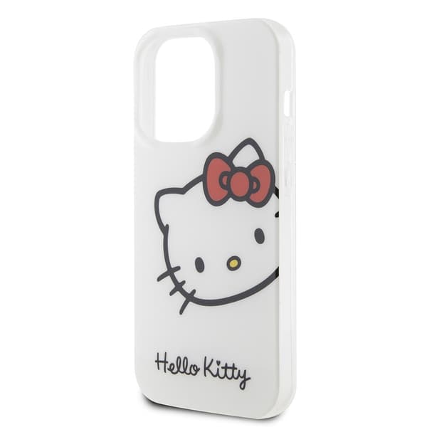 Hello Kitty iPhone 15 Pro Skal Kitty Logo Vit