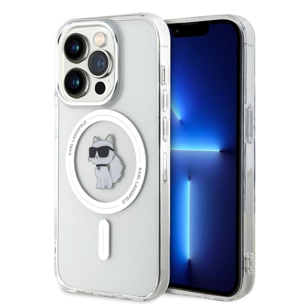 Karl Lagerfeld iPhone 15 Pro Kuori Choupette MagSafe Läpinäkyvä