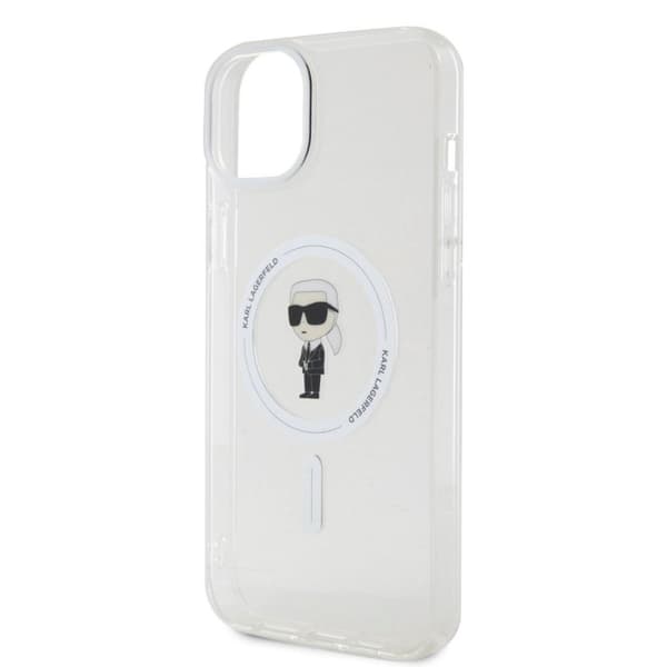 Karl Lagerfeld iPhone 15 Kuori Ikonik MagSafe Läpinäkyvä