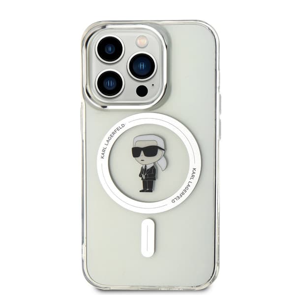 Karl Lagerfeld iPhone 15 Pro Skal Ikonik MagSafe Transparent