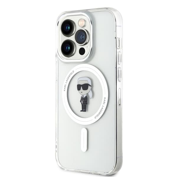Karl Lagerfeld iPhone 15 Pro Skal Ikonik MagSafe Transparent
