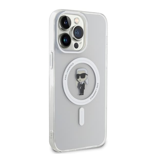 Karl Lagerfeld iPhone 15 Pro Max Kuori Ikonik MagSafe Läpinäkyvä