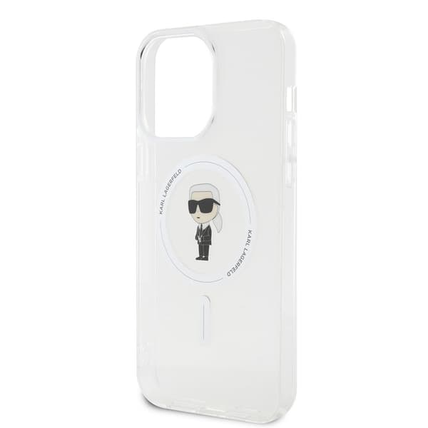 Karl Lagerfeld iPhone 15 Pro Max Kuori Ikonik MagSafe Läpinäkyvä