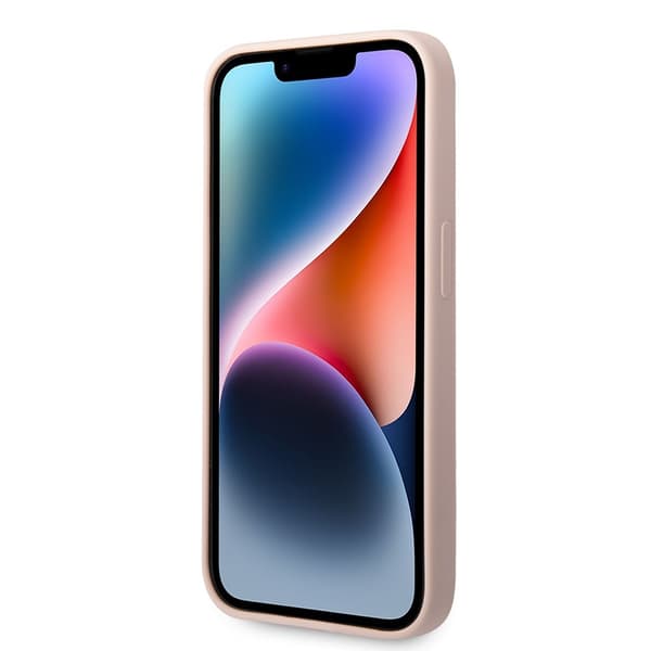 Karl Lagerfeld iPhone 15 Pro Kuori Ikonik NFT Vaaleanpunainen