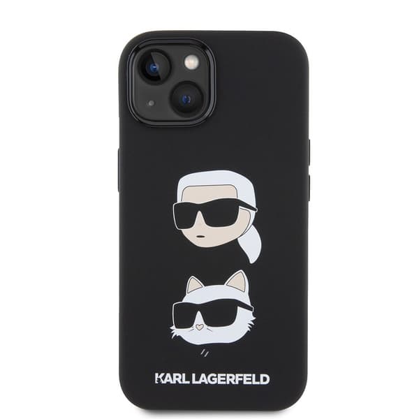 Karl Lagerfeld iPhone 15 Cover Karl & Choupette Sort