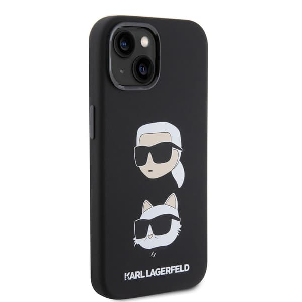 Karl Lagerfeld iPhone 15 Cover Karl & Choupette Sort