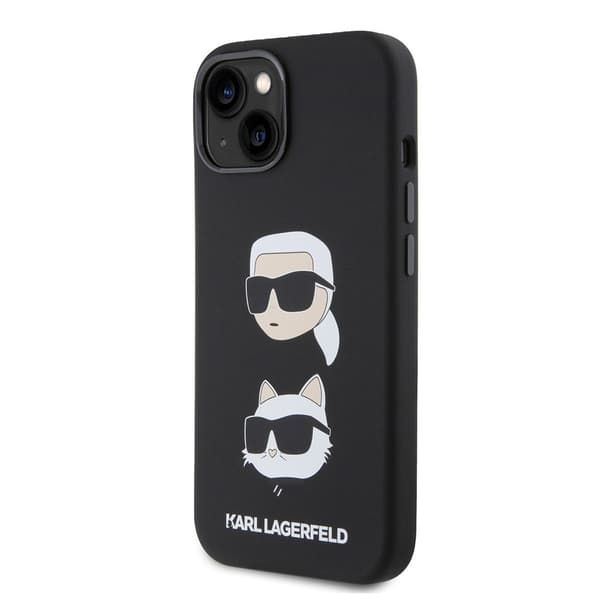 Karl Lagerfeld iPhone 15 Cover Karl & Choupette Sort