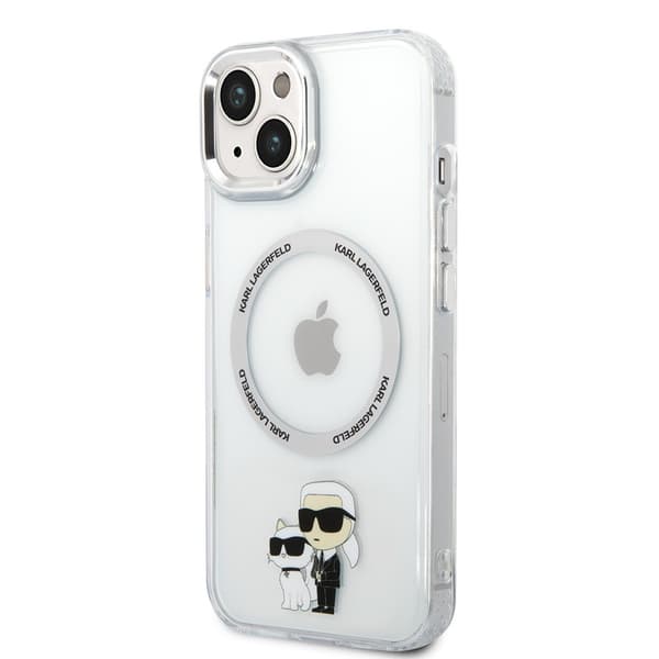 Karl Lagerfeld iPhone 15 Kuori NFT Karl & Choupette Läpinäkyvä