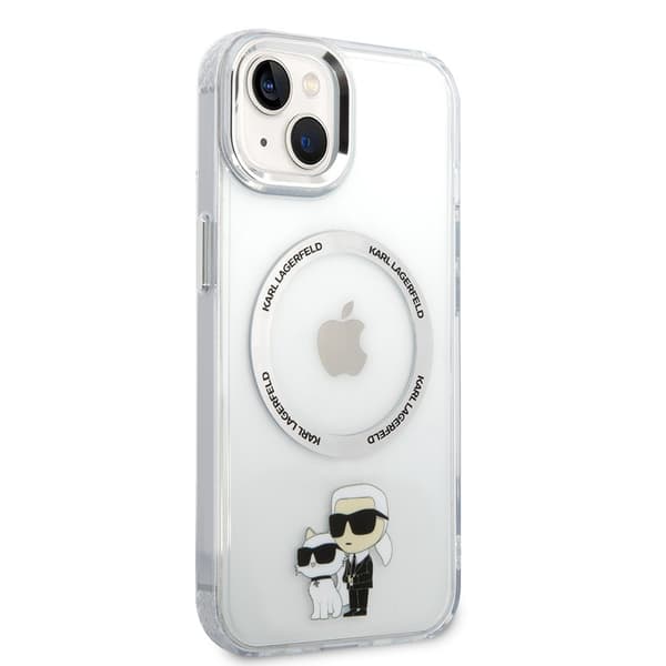 Karl Lagerfeld iPhone 15 Kuori NFT Karl & Choupette Läpinäkyvä