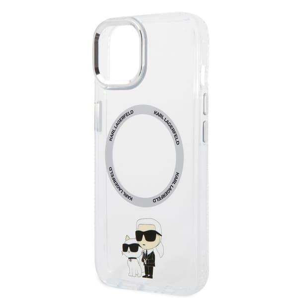 Karl Lagerfeld iPhone 15 Kuori NFT Karl & Choupette Läpinäkyvä