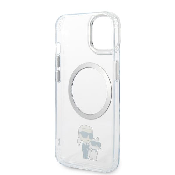 Karl Lagerfeld iPhone 15 Kuori NFT Karl & Choupette Läpinäkyvä