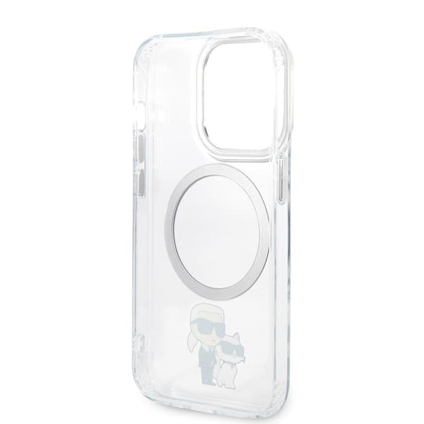 Karl Lagerfeld iPhone 15 Pro Kuori NFT Karl & Choupette Läpinäkyvä