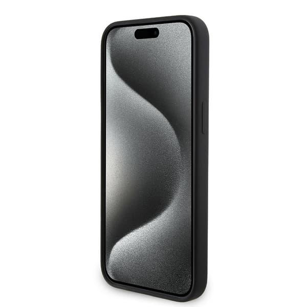 Karl Lagerfeld iPhone 15 Pro Max Kuori Liquid Silicone MagSafe Musta