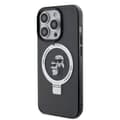 Miniatyrbild 4 av 11: Karl Lagerfeld iPhone 15 Skal Ring Stand MagSafe Svart