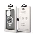 Miniatyrbild 7 av 11: Karl Lagerfeld iPhone 15 Skal Ring Stand MagSafe Svart
