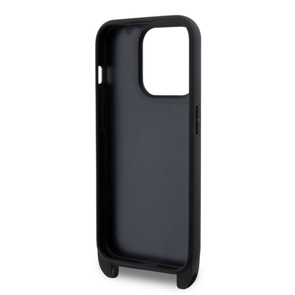 Karl Lagerfeld iPhone 15 Pro Kuori Saffiano Crossbody Musta