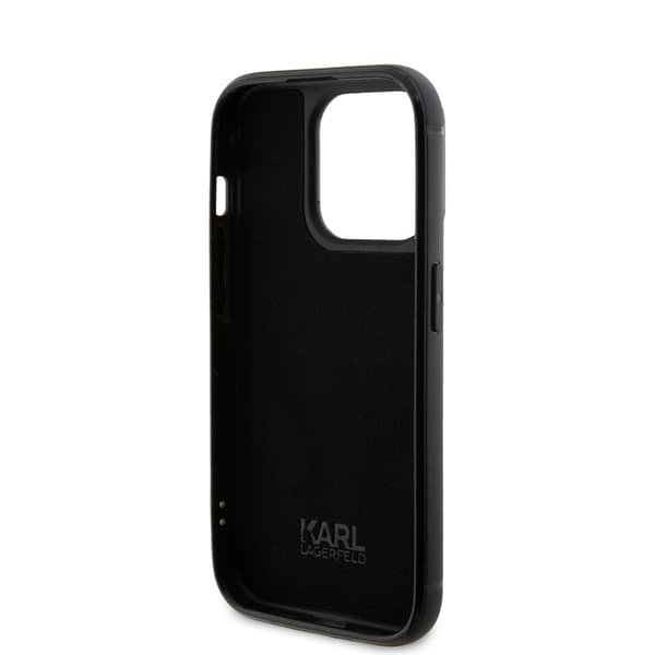 Karl Lagerfeld iPhone 15 Pro Kuori Rhinestone Hopea