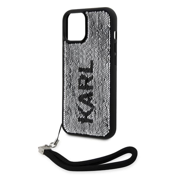 Karl Lagerfeld iPhone 15 Skal Sequin Svart