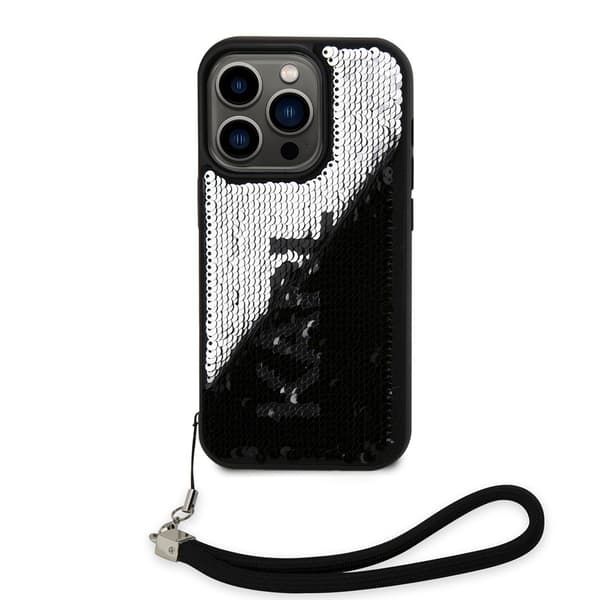 Karl Lagerfeld iPhone 15 Pro Skal Sequin Svart