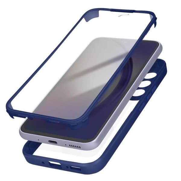 Helkroppsväska som är kompatibelt med Samsung A54 5G Blue Case