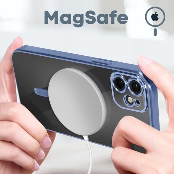 MagSafe iPhone 11 Fodral Krom Blå Magsafe Fodral