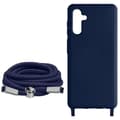 Miniatyrbild 2 av 4: Cord Case kompatibelt med Samsung Galaxy A54 5G Blue Cord Case