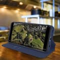 Miniatyrbild 4 av 4: Skal - AVIZAR - Samsung Galaxy A21s - Eco-läder - Nattblå - Stödfunktion