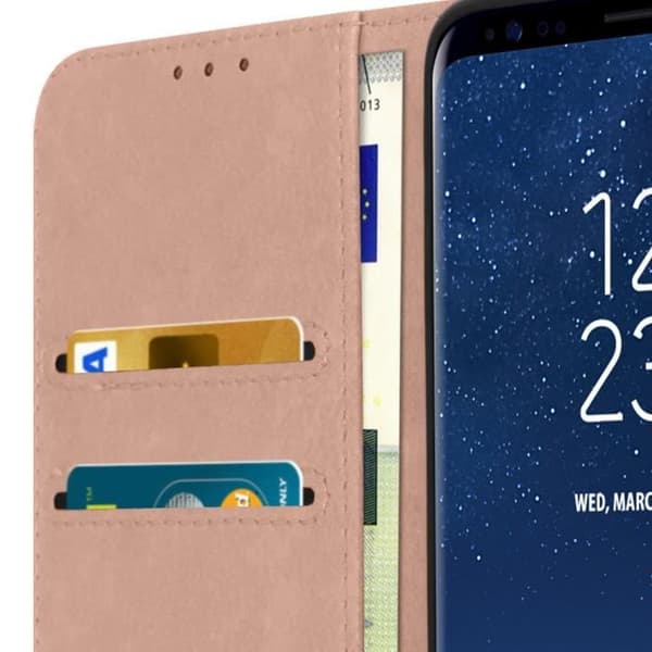 Skal - AVIZAR - Samsung Galaxy S8 - Videostödfunktion - Rosa - Hårt skal