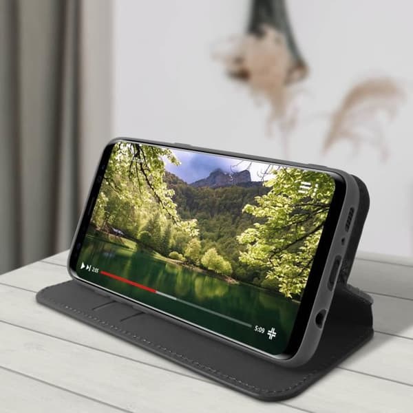 Samsung Galaxy S8 Fodral - AVIZAR - Video Support Plånboksfodral - Svart
