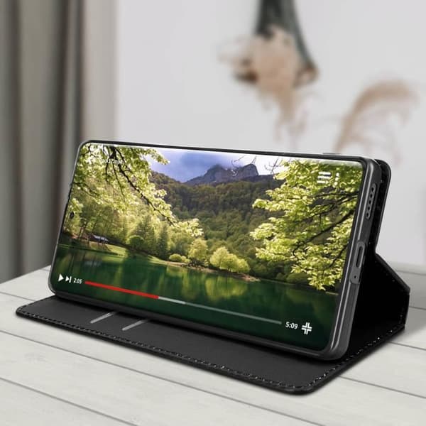 Fodral för Honor Magic 5 Lite 5G och X9a - AVIZAR - Flip Card-hållare Video Support - Svart
