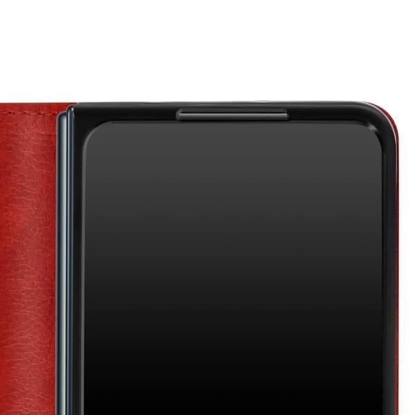 Samsung Galaxy Z Fold 3 Plånbok Flip Cover Magnetisk flik röd